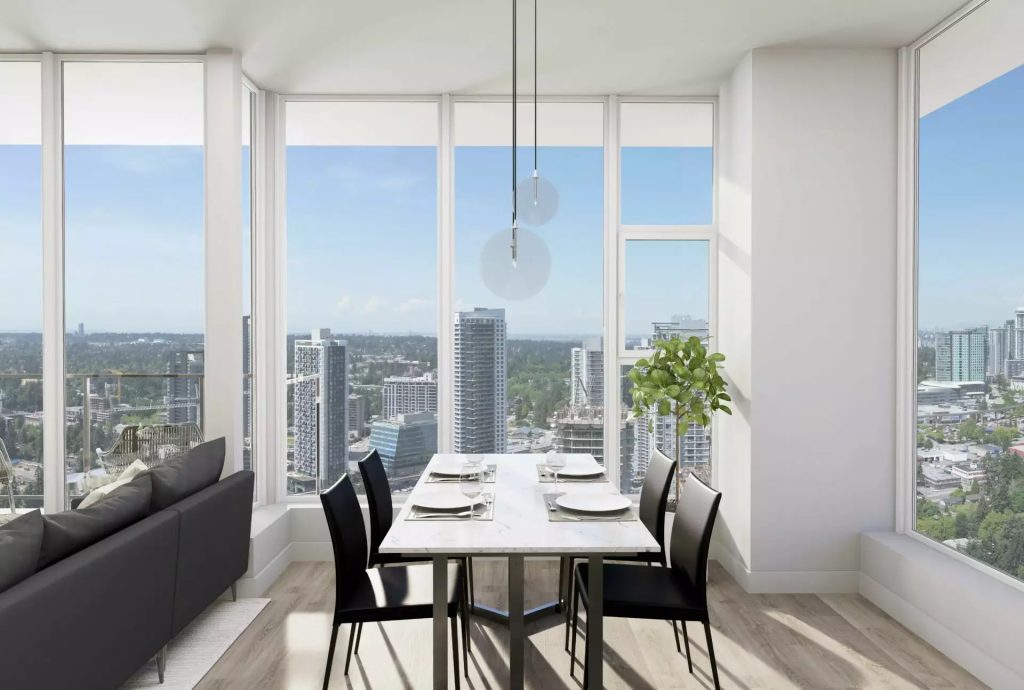 interior shot of condo in surrey